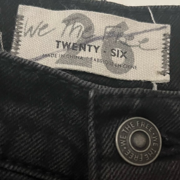 Free People Miles Away High Rise Black Jeans - Picture 2 of 4